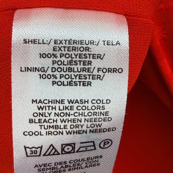 Ann Taylor Halter Neck Red Top Ruffled Front Size M Sleeveless Layered Casual - Picture 10 of 12